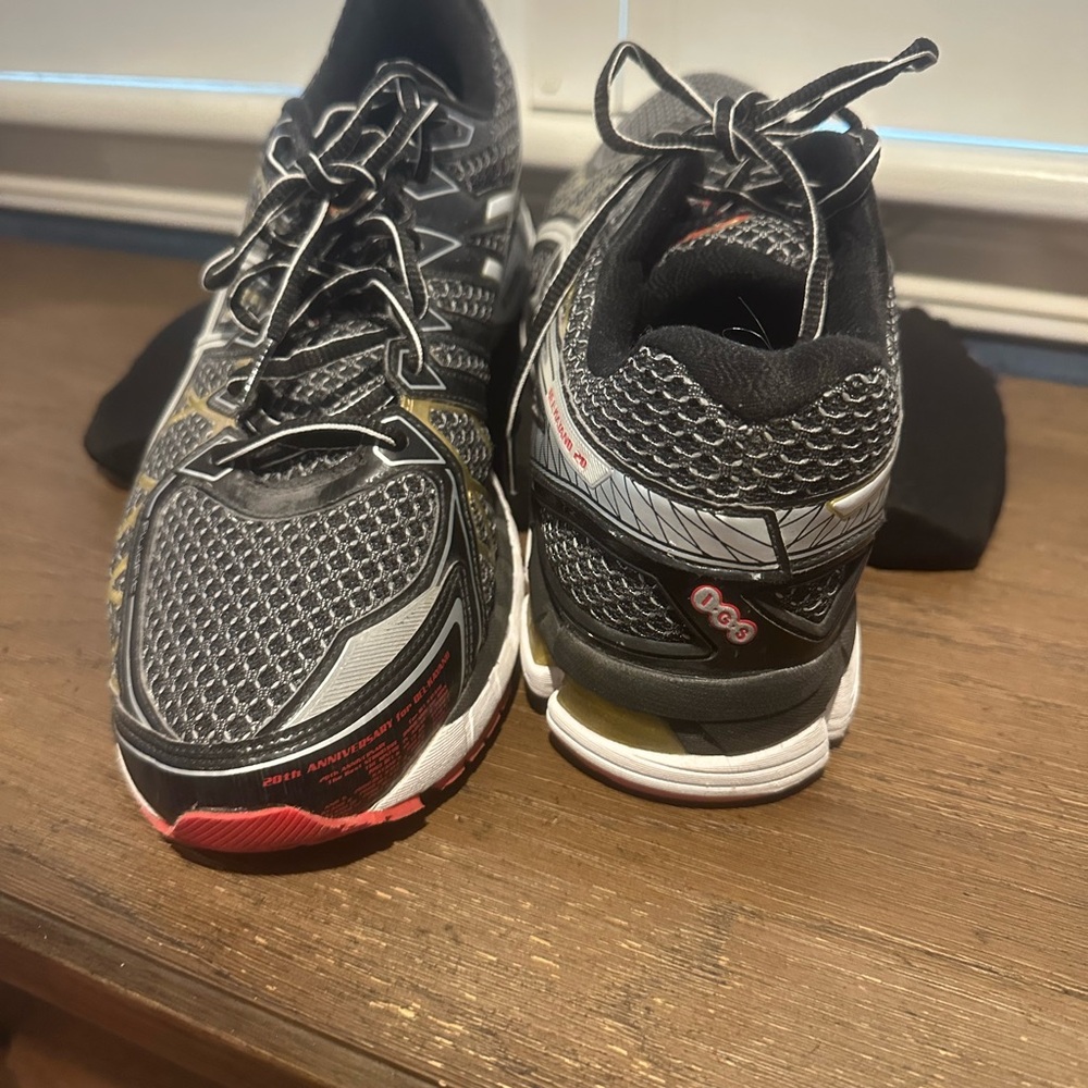Asics Black and Gray Sneakers with Cushioned Comfort
